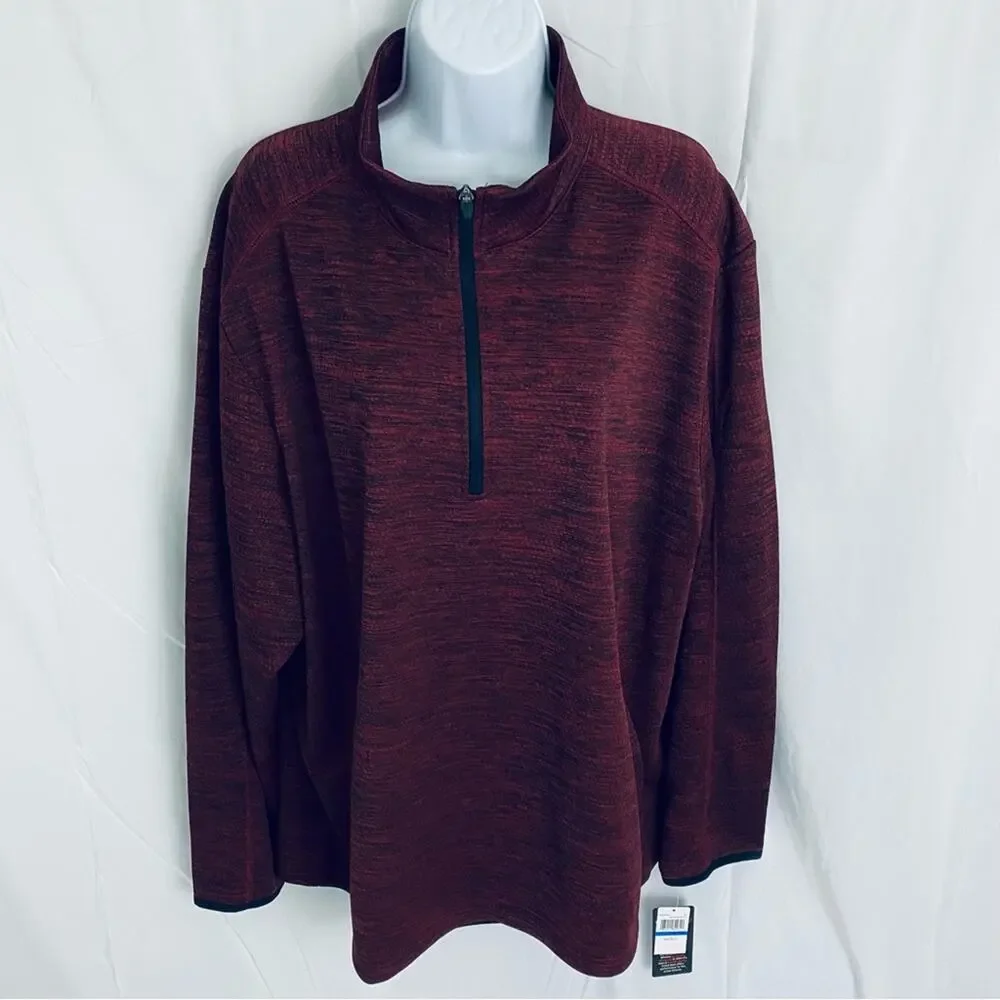 NWT Men’s Grand Slam Fleece Lined Half Zip Size X-Large